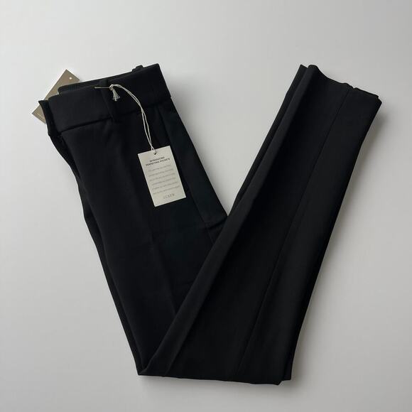 J.Crew Full length Cameron Pant in Four Season Stretch Blend Black Size 00 NWT - Picture 4 of 7